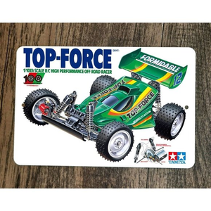 Top Force RC Radio Remote Control 8x12 Metal Wall‎ Car Sign Garage Poster